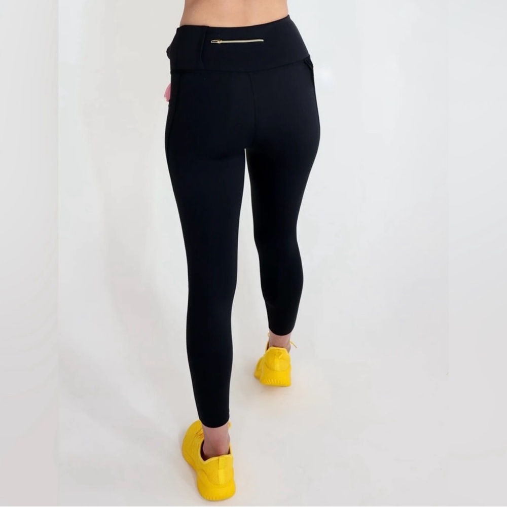 The Gentle Pit Women's Black Leggings with Pocket - Picture 2 of 11